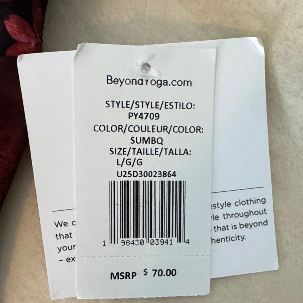 Beyond Yoga Women's Bralette - Red and Purple Floral - Picture 3 of 4